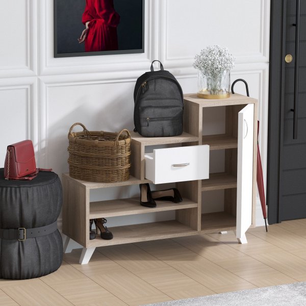 Retro schoenenkast - Beige Retro schoenenkast - Beige