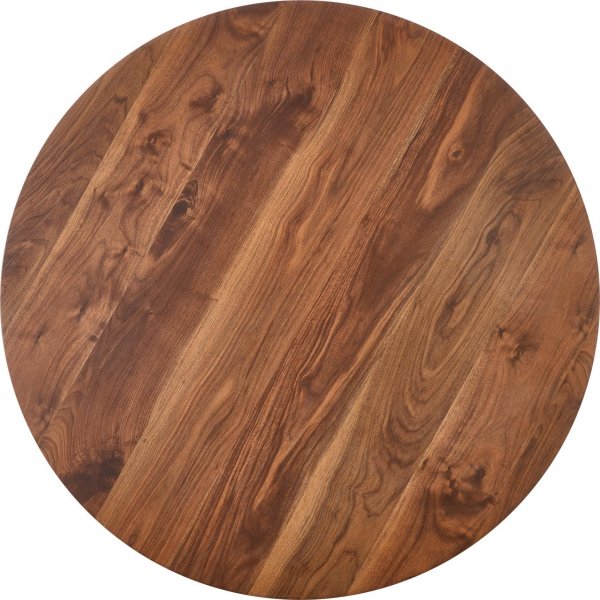 Pino eettafel �110 cm - Walnoot / Messing