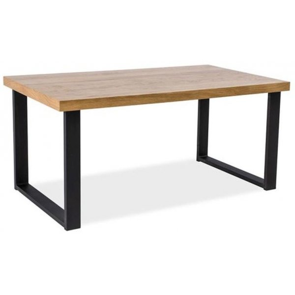 Aubrianna eettafel 180 cm - Zwart/eiken Aubrianna eettafel 180 cm - Zwart/eiken