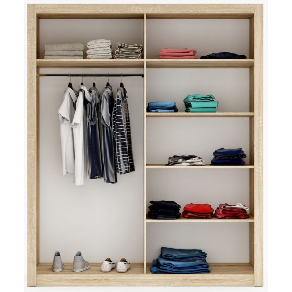 Einar kledingkast 2 - Sonoma eik Einar kledingkast 2 - Sonoma eik