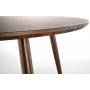 Pino eettafel �110 cm - Walnoot / Messing