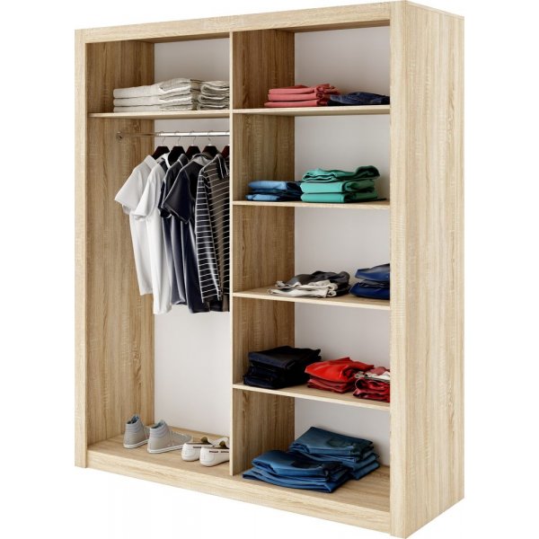 Einar kledingkast 2 - Sonoma eik Einar kledingkast 2 - Sonoma eik