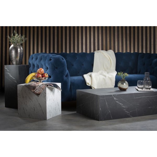 Stenen sokkel 90 cm - Zwart marmer (Laminaat)