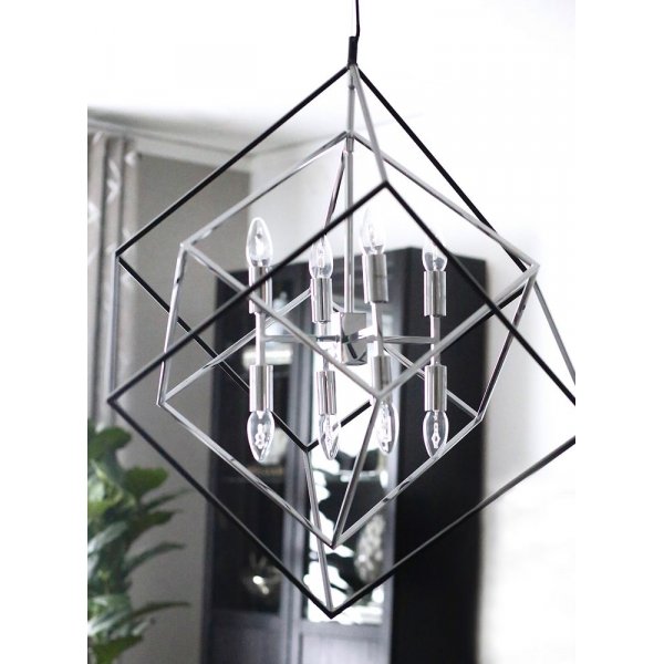 Cubes plafondlamp - Zwart/chroom Cubes plafondlamp - Zwart/chroom